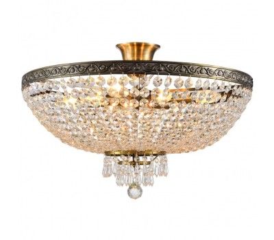 Потолочная люстра хрустальная ROCOCO 81407/8C ANTIQUE
