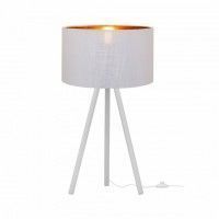 Интерьерная настольная лампа на треноге с выключателем Nordic 1700-TWH+SWH