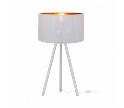 Интерьерная настольная лампа на треноге с выключателем Nordic 1700-TWH+SWH