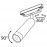 Трековый светильник светодиодный Track lamps TR019-2-7W4K-B