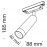 Трековый светильник светодиодный Track lamps TR019-2-7W4K-B