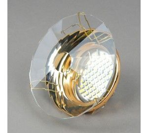 40340-MR16-5.3-Cl-Gl Светильник точечный прозрачный-золотой