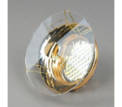 40340-MR16-5.3-Cl-Gl Светильник точечный прозрачный-золотой