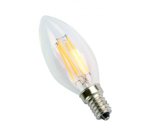 E14-5W-4000K Лампа LED (Свеча прозрачная Филамент)